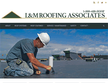 Tablet Screenshot of landmroof.com